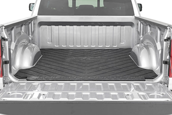 Rough Country Bed Mat 6'4" Bed RC Logo For Ram 1500 19-23 1500 TRX 21-23
