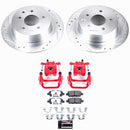 PowerStop Z26 Street Performance Ceramic Brake Pad, Drilled Slotted Rotor, and C