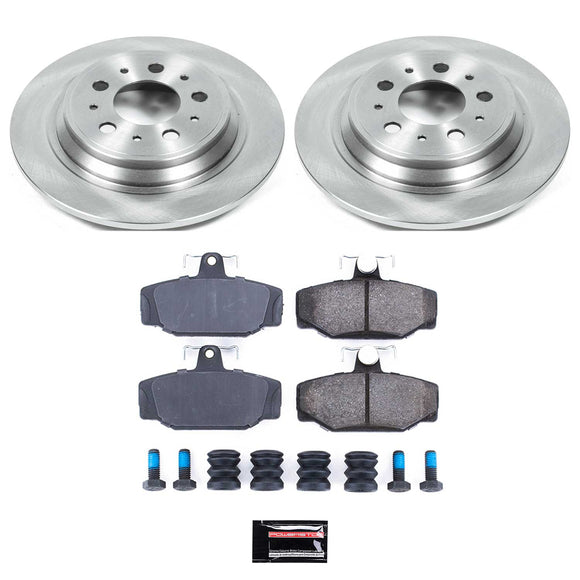 PowerStop OE Stock Replacement Low-Dust Ceramic Brake Pad and Rotor Kit