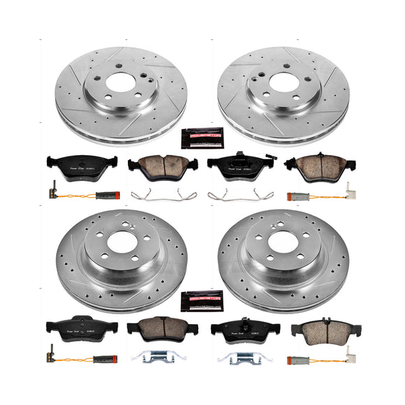 PowerStop Z23 Daily Driver Carbon-Fiber Ceramic Brake Pad and Drilled & Slotted