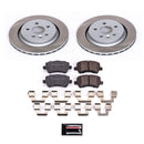 PowerStop Semi-Coated Rotor and Low-Dust Ceramic Brake Pad Kit