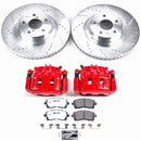 PowerStop Z26 Street Performance Ceramic Brake Pad, Drilled Slotted Rotor, and C
