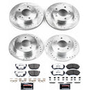 PowerStop Z26 Street Performance Ceramic Brake Pad and Drilled & Slotted Rotor K