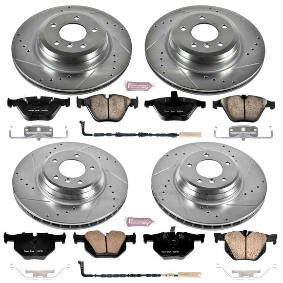 PowerStop Z23 Daily Driver Carbon-Fiber Ceramic Brake Pad and Drilled & Slotted