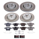 PowerStop Semi-Coated Rotor and Low-Dust Ceramic Brake Pad Kit