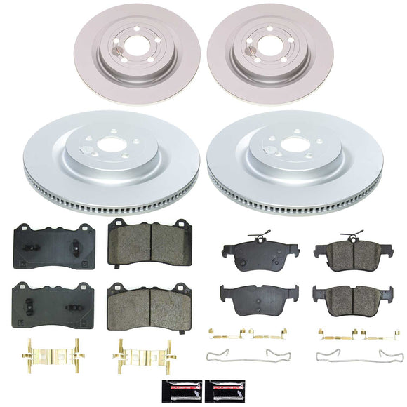 Genuine Geomet Coated Rotor and Low-Dust Ceramic Brake Pad Kit