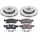 PowerStop OE Stock Replacement Low-Dust Ceramic Brake Pad and Rotor Kit