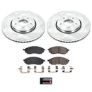 PowerStop OE Stock Replacement Low-Dust Ceramic Brake Pad and Rotor Kit