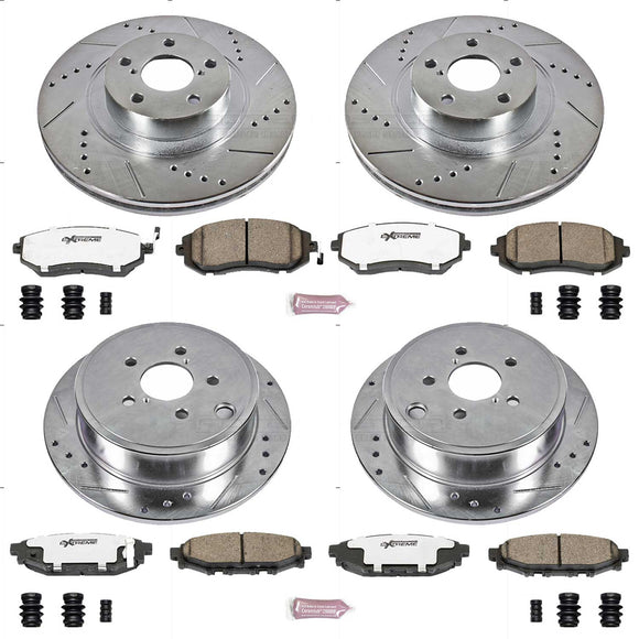 PowerStop Z26 Street Performance Ceramic Brake Pad and Drilled & Slotted Rotor K