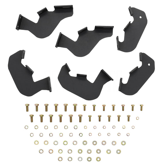 Westin HDX Stainless Drop Nerf Step Bars Textured Black 56-141952