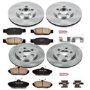 PowerStop OE Stock Replacement Low-Dust Ceramic Brake Pad and Rotor Kit