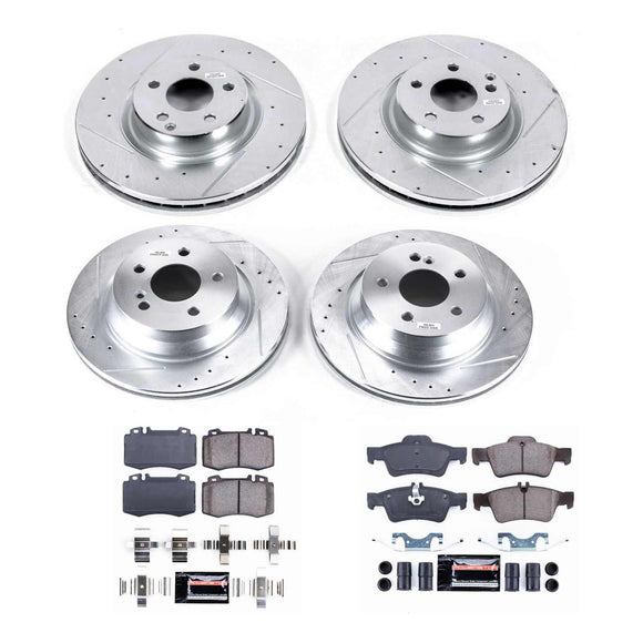 PowerStop Z23 Daily Driver Carbon-Fiber Ceramic Brake Pad and Drilled & Slotted