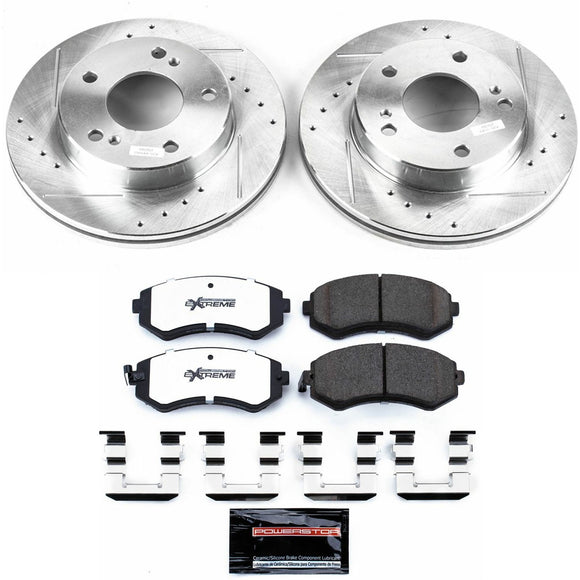 PowerStop Z26 Street Performance Ceramic Brake Pad and Drilled & Slotted Rotor K