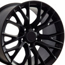 17" Replica Wheel CV22 Fits Chevrolet Corvette - C7 Z06 Rim 17x9.5 Black Wheel