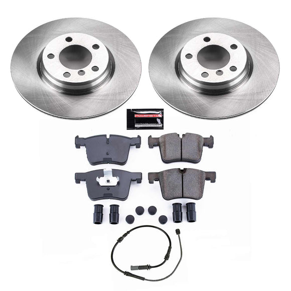 PowerStop OE Stock Replacement Low-Dust Ceramic Brake Pad and Rotor Kit