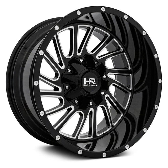 20x10 Hardrock Overdrive Gloss Black Milled 5x139.7/150 ET-19 wheel/rim