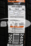 225/65R17 Milestar MS932 Sport 102V BSW SL 225 65 17 2256517-8
