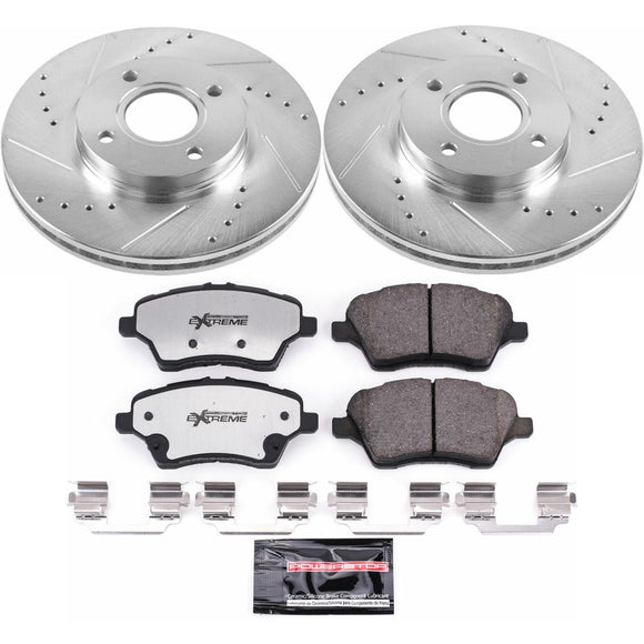 PowerStop Z26 Street Performance Ceramic Brake Pad and Drilled & Slotted Rotor K