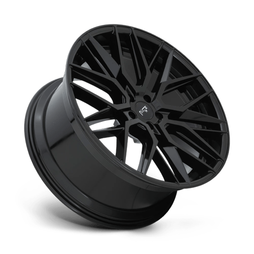 10.5x22 Niche Wheels M224 Gamma Gloss Black Wheel 5x127 ET35 CB71.50