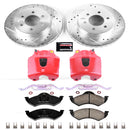 PowerStop Z23 Daily Driver Carbon-Fiber Ceramic Pads Drilled & Slotted Rotor & C