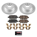 PowerStop Genuine Geomet Coated Rotor and Low-Dust Ceramic Brake Pad Kit