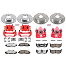 PowerStop Z36 Truck and SUV Ceramic Brake Pad, Drilled & Slotted Rotor, and Cali