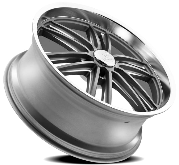 24x10 Resto Maverick Gun Metal Diamond Cut Lip 6x139.7 ET25 CB106.10 Wheel