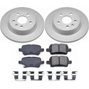 PowerStop Genuine Geomet Coated Rotor and Low-Dust Ceramic Brake Pad Kit