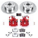 PowerStop Z26 Street Performance Ceramic Brake Pad, Drilled Slotted Rotor, and C