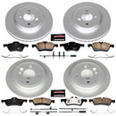 PowerStop Genuine Geomet Coated Rotor and Carbon-Fiber Ceramic Brake Pad Kit