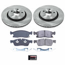 PowerStop OE Stock Replacement Low-Dust Ceramic Brake Pad and Rotor Kit