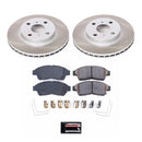 PowerStop Semi-Coated Rotor and Low-Dust Ceramic Brake Pad Kit