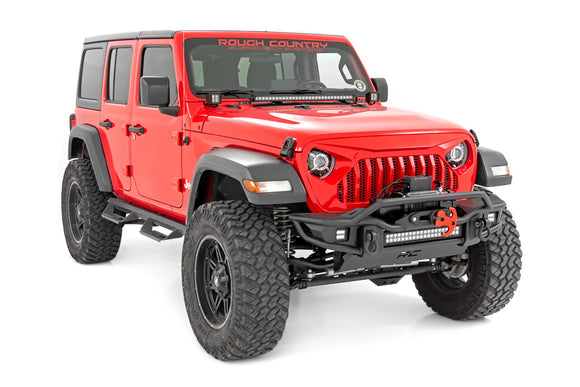 Rough Country Headlights DRL Halo LED 9" For Jeep Gladiator JT Wrangler 18-23