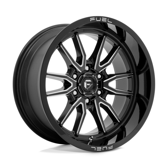 20x9 Fuel Off-Road D761 Clash Gloss Black Milled 8x180 ET1 CB124.2 Wheel Rim
