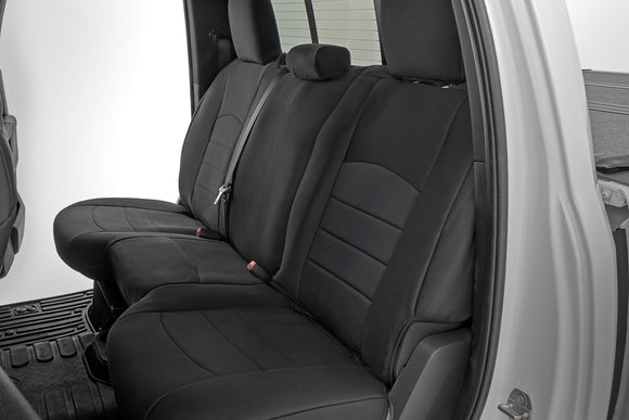 Rough Country Seat Covers Seat Covers Font Bucket Rear Bench fits Ram 1500 2500 3500 10-18