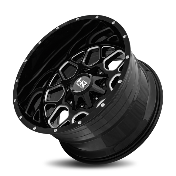 20x12 Hardrock Gunner Gloss Black Milled 6x135/139.7 ET-44 wheel/rim
