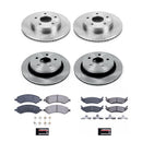 PowerStop OE Stock Replacement Low-Dust Ceramic Brake Pad and Rotor Kit