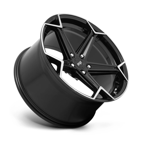 20X10.5 Niche N259 ARROW Gloss Black Brushed 5X114.3 ET40 wheel/rim