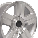 22" Replica Wheel CV84 Fits Chevrolet Silverado Rim 22x9 Machined Wheel