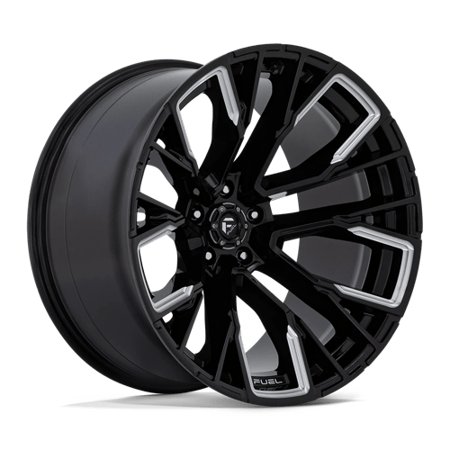 22x12 Fuel Off-Road D849 Rebar Black 5x139.7 ET-44 CB78.1 Wheel Rim