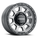 17x9 Vision 350 Ojos Satin Grey 8x165.1 8x6.5 ET12 Wheel Rim