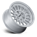 18x9 KMC KM733 Impact FFT Gloss Silver Machined Face 8x165.1 ET0 CB125.1 Wheel