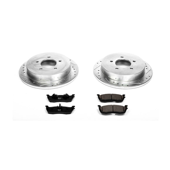 PowerStop Z23 Daily Driver Carbon-Fiber Ceramic Brake Pad and Drilled & Slotted