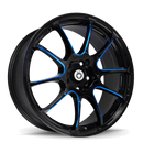 17x7 Konig Illusion Gloss Black/Blue Tint 5x114.3 5x4.5 ET40 Wheel Rim