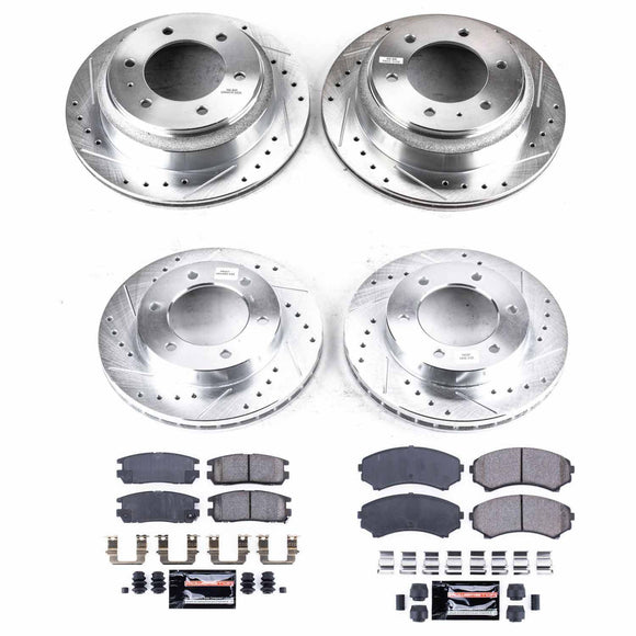 PowerStop Z23 Daily Driver Carbon-Fiber Ceramic Brake Pad and Drilled & Slotted