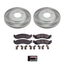 PowerStop Semi-Coated Rotor and Low-Dust Ceramic Brake Pad Kit