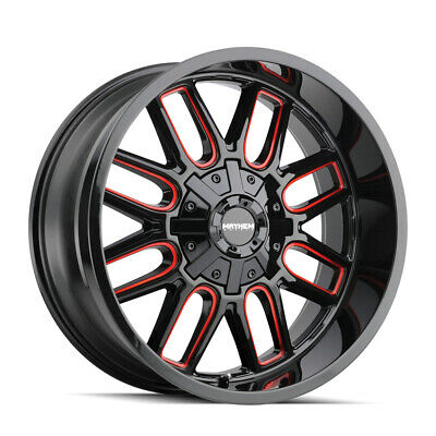 17X9 Mayhem Cogent Black-Red Wheel/Rim 6x135 ET-12 8107-7937BTR