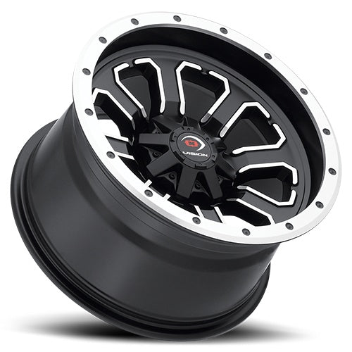 14x7 Vision 548 Commander Matte Black Machined Face 4x110 ET2.5 Wheel Rim