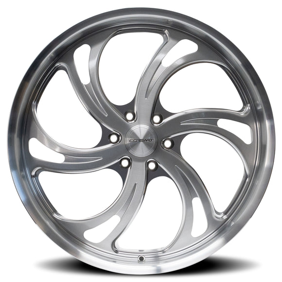 24x9 Corsart Argon 6 Brushed Milled Left Side 6x135 ET24 Wheel