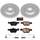 PowerStop Genuine Geomet Coated Rotor and Carbon-Fiber Ceramic Brake Pad Kit
